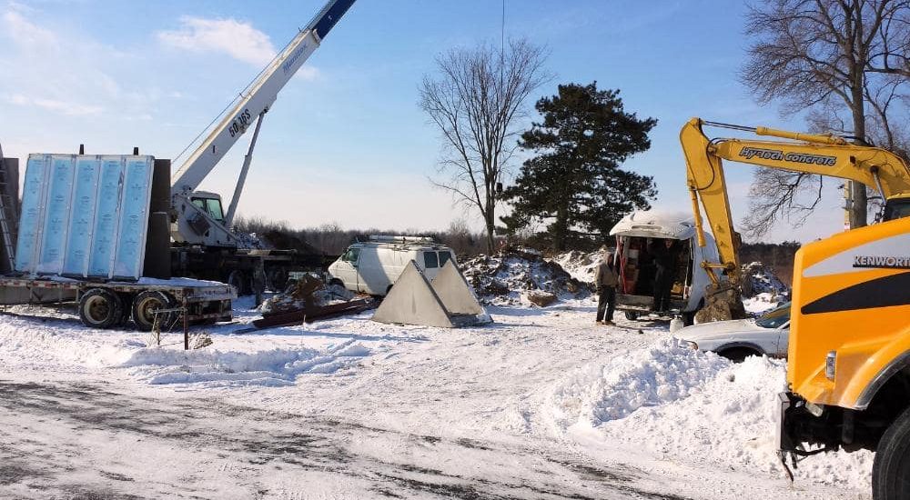 Foundation Walls Arriving in Youngstown NY